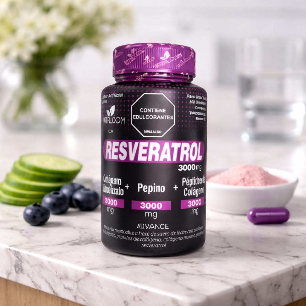Resveratrol X 60: Combate el Envejecimiento.